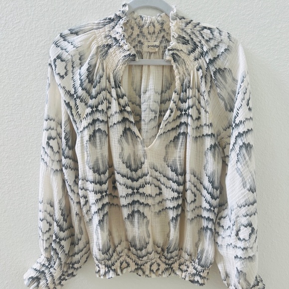 Anthropologie Porridge Geode Peasant Top - SMALL - Picture 2 of 2